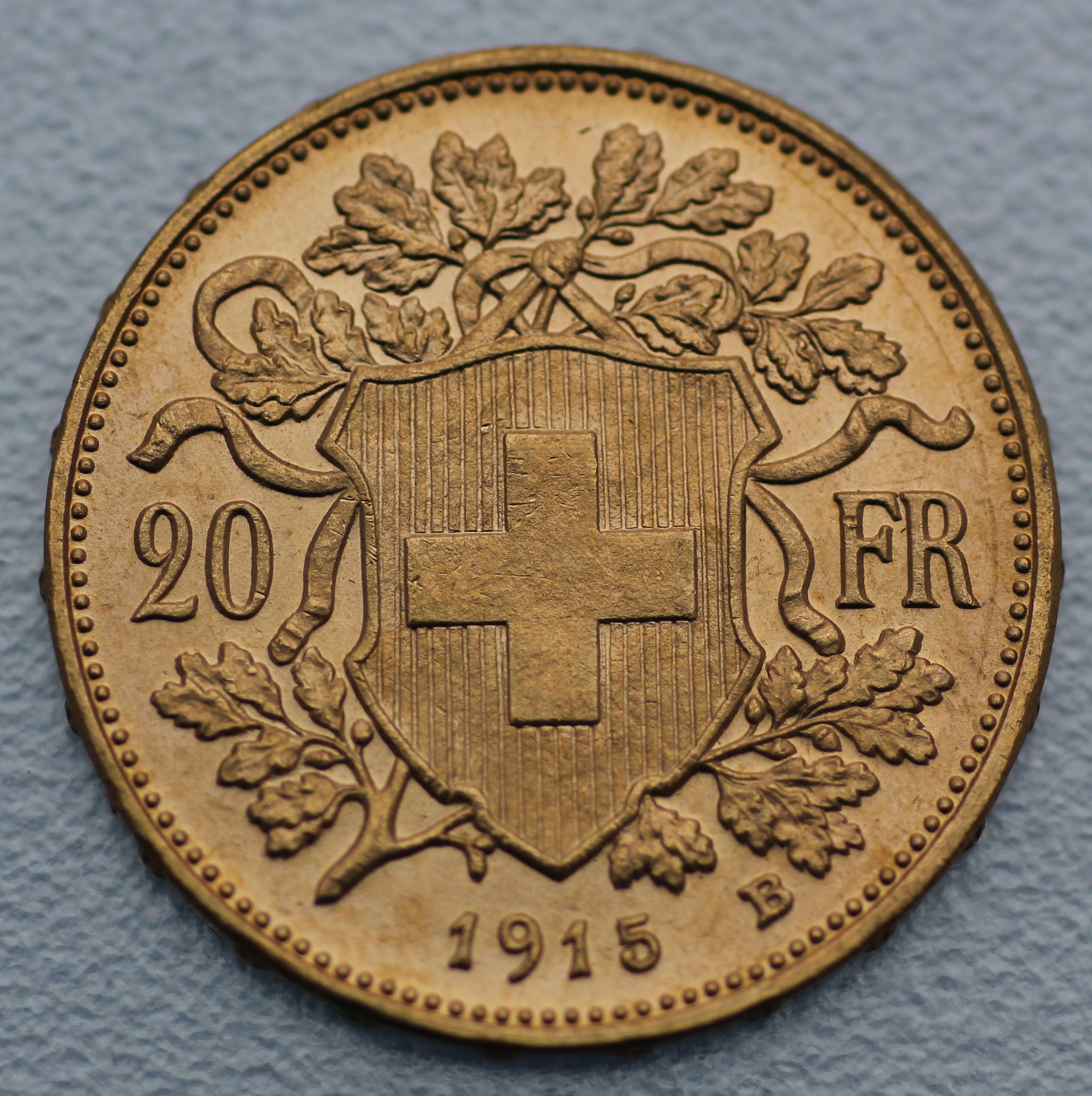 Goldmünze 20 SFR "Vreneli" (Schweiz) - Hauptansicht