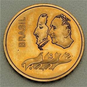 Goldmünze "300 Cruzeiros" (Brasilien) - Hauptansicht