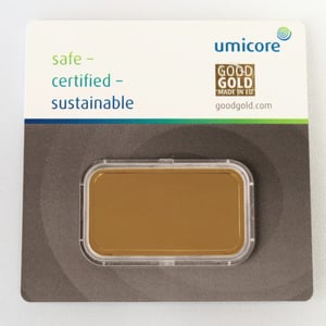 Goldbarren 50g UMICORE/Blister m. Zertifikat - Miniaturansicht 2