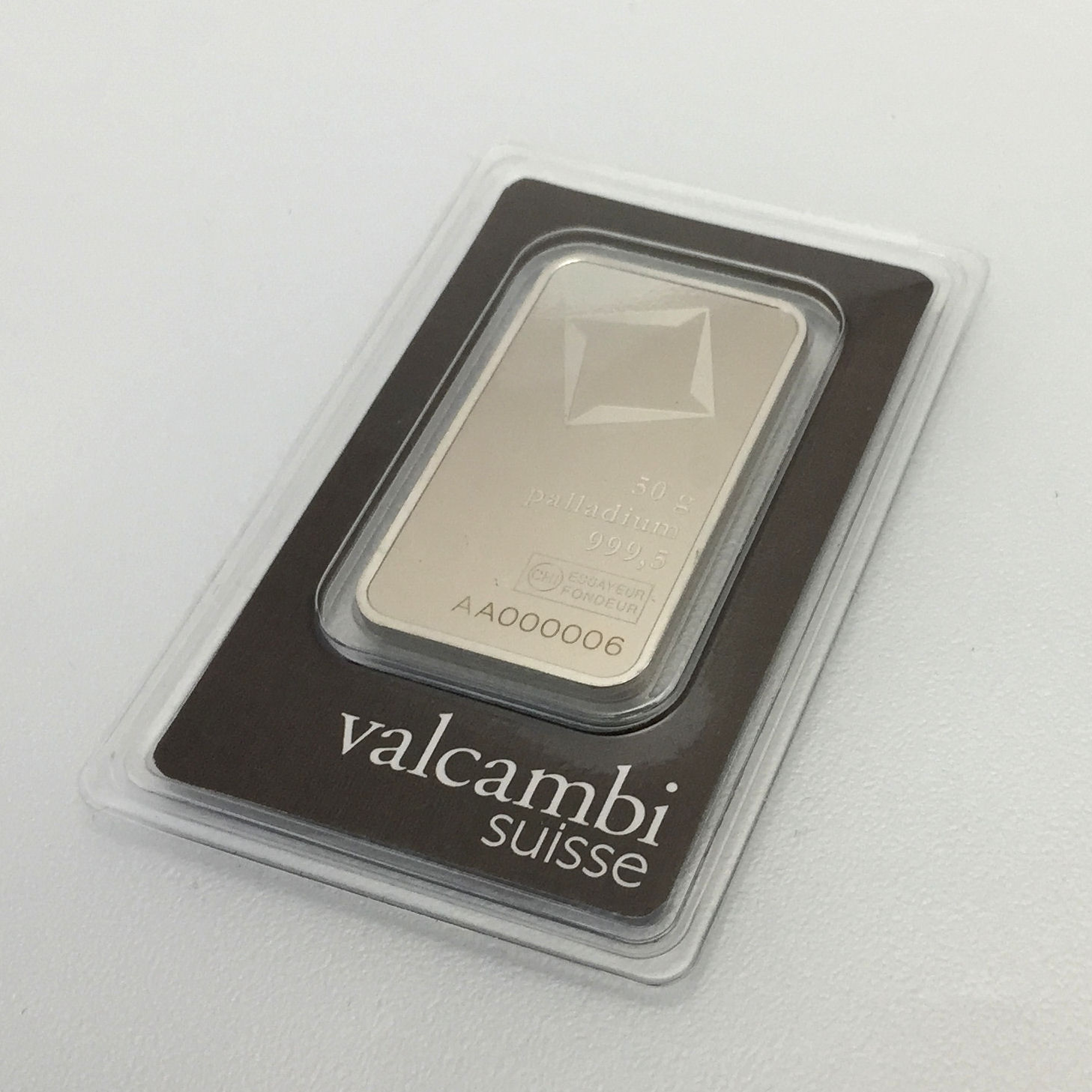 Palladiumbarren 50g VALCAMBI (Pd) - Detailansicht 2