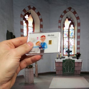 Goldbarren 1g "Zur Taufe/Alles Gute" (Flip) - Miniaturansicht 4