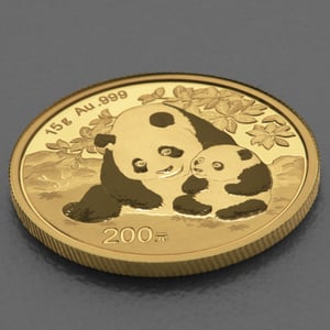Goldmünze 15g "Panda" 2024 (China) - Miniaturansicht 3