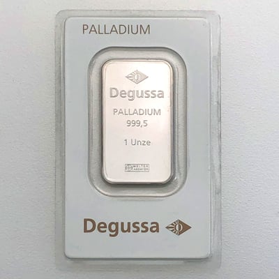 Palladiumbarren 1oz "DEGUSSA" - Miniaturansicht 1