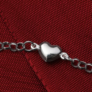 Silber Kinder-Armband 925er "4 Herzen" (Sterling) - Miniaturansicht 2