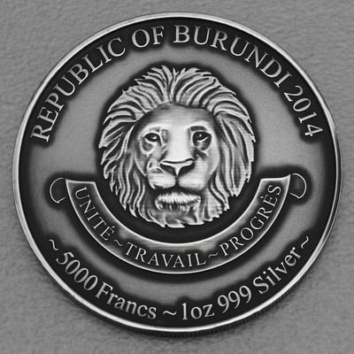 Silbermünze 1oz "Baby Leopard" 2014 AF African Baby Five (Burundi) - Miniaturansicht 2