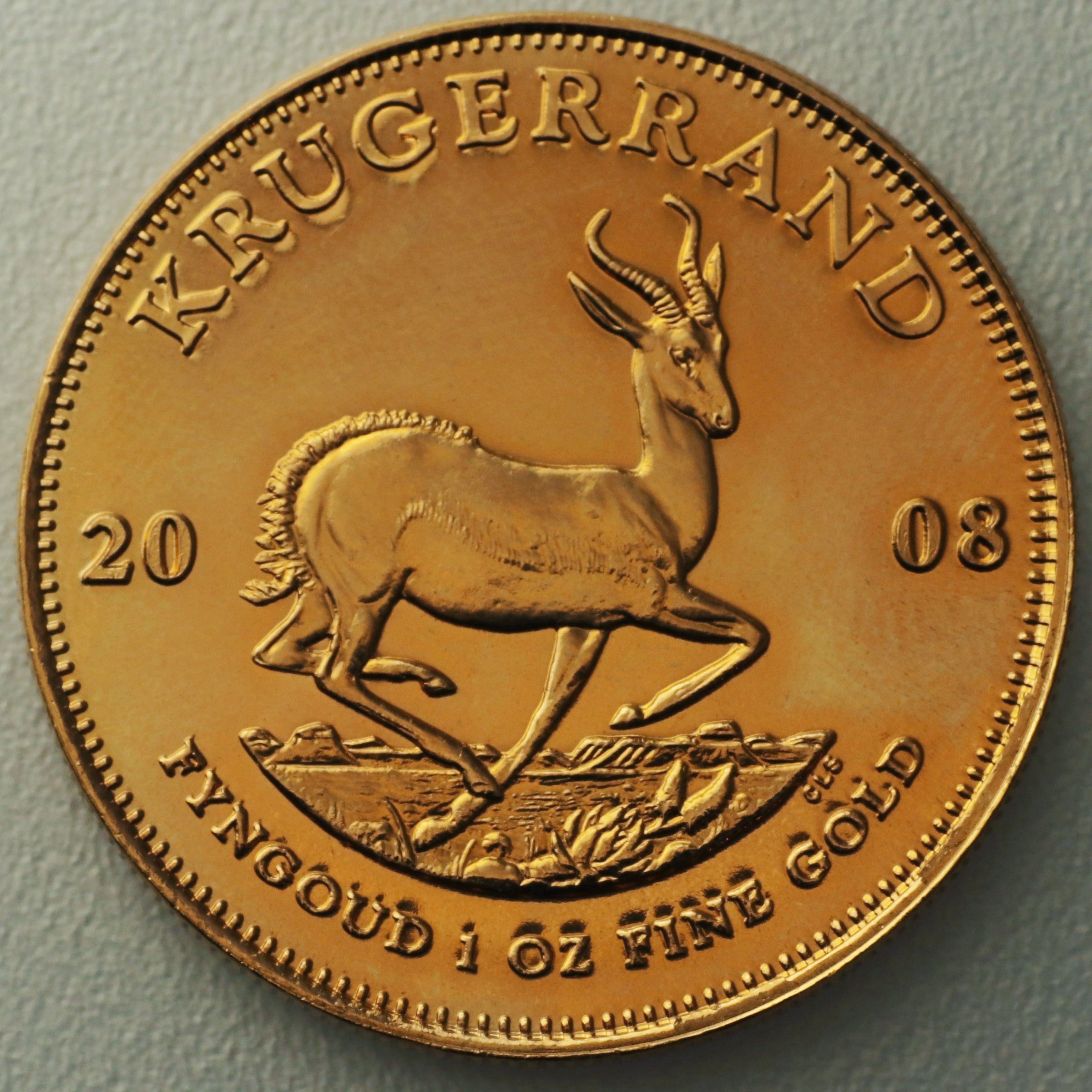Goldmünze 1oz "Krügerrand" 2008 (Südafrika) - Hauptansicht