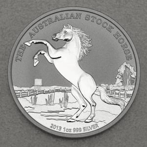 Silbermünze 1oz "Australian Stock Horse" 2013 Stock Horse (Australien) - Miniaturansicht 1
