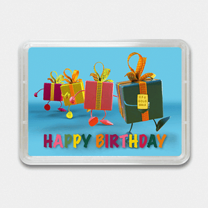 Goldbarren 0,5g "Geschenke/Happy Birthday" (Flip) - Hauptansicht