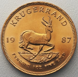 Goldmünze 1oz "Krügerrand" 1987 (Südafrika) - Hauptansicht