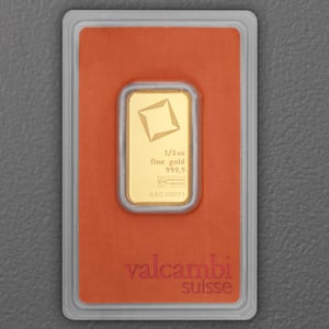 Goldbarren 1/2oz VALCAMBI geprägt - Hauptansicht