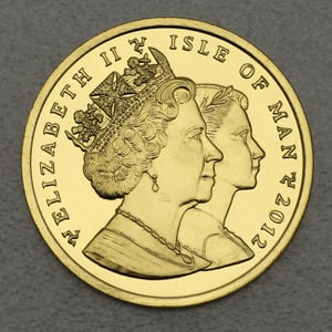 Goldmünze 1/10oz "Manx Cat & Kitten" 2012 Cats (Isle of Man) - Miniaturansicht 2