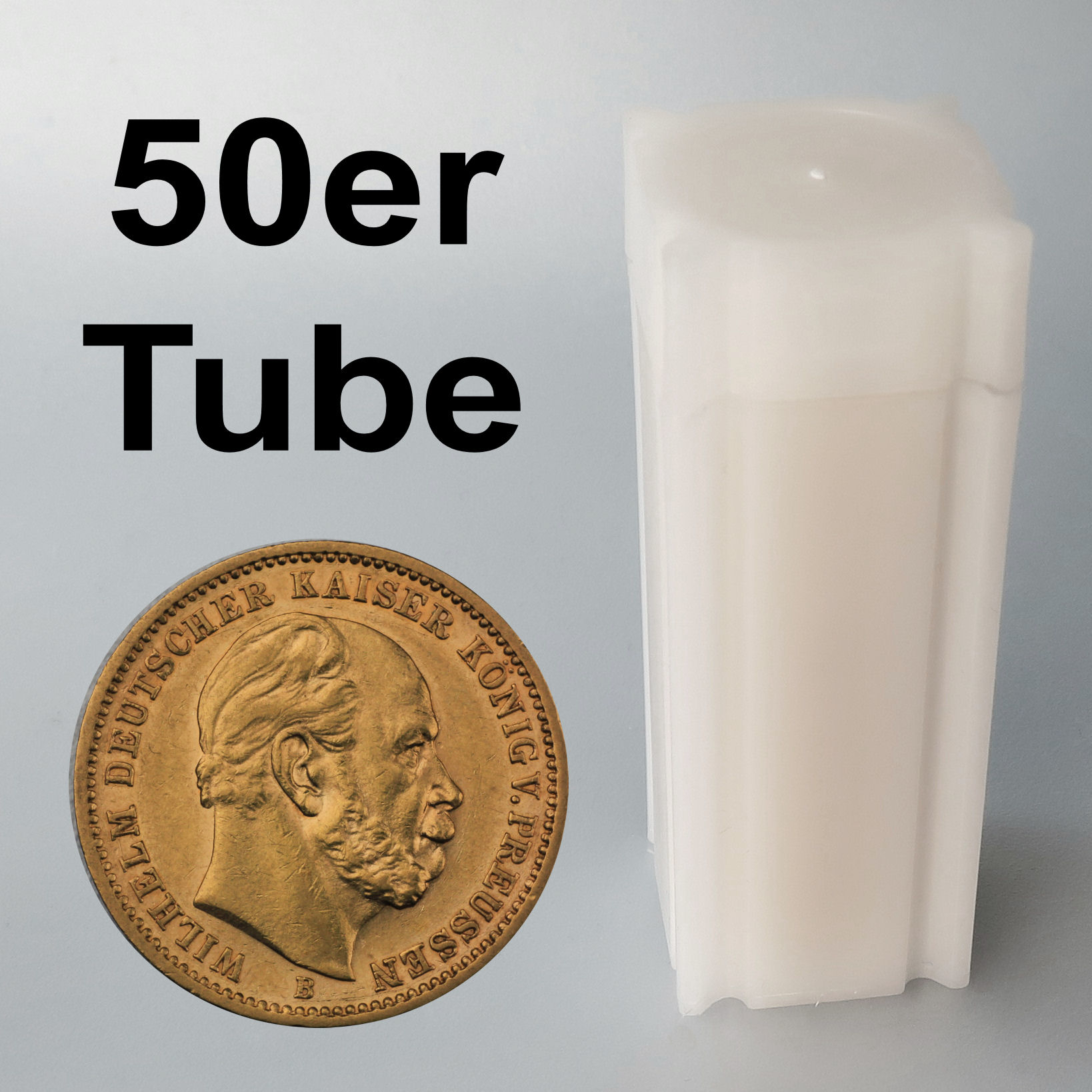Goldmünze 50 x 20 Mark "Wilhelm I. - Preußen" Tube (Deutschland) - Hauptansicht