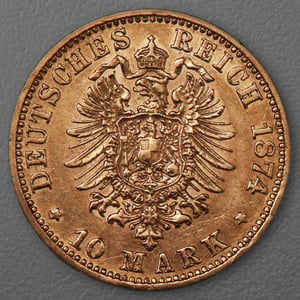 Goldmünze 10 Mark "Wilhelm I." 1874-B J.245 (Preußen) - Miniaturansicht 2
