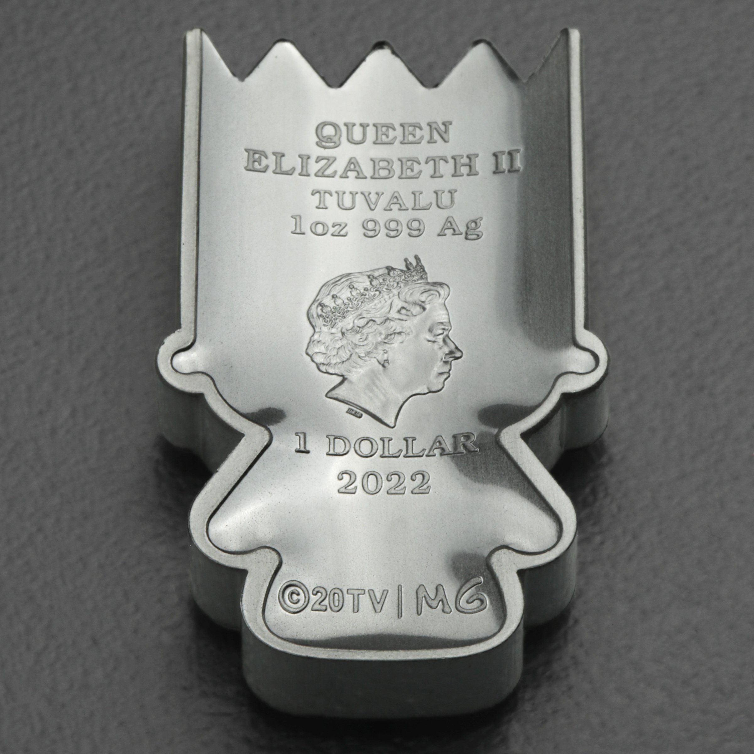 Silbermünze 1oz "Bart Simpson" 2022 (koloriert) Minted Mini – The Simpsons (Tuvalu) - Detailansicht 3