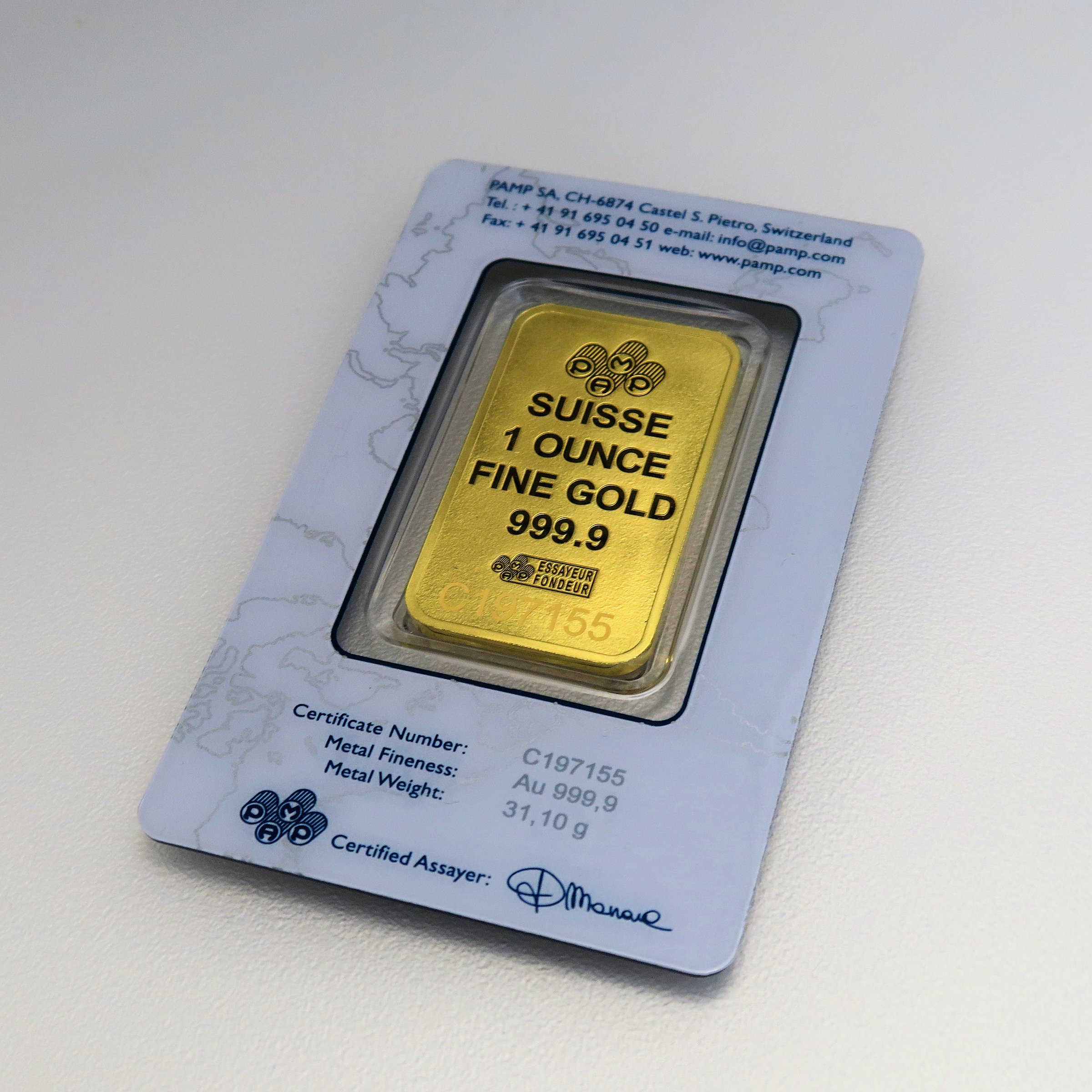 Goldbarren 1oz PAMP "Suisse" - Detailansicht 2