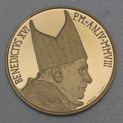Goldmünze "50 Euro - 2008" La Pieta (Vatikanstadt) - Miniaturansicht 2