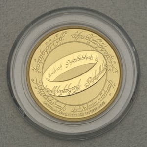 Goldmünze 1oz "Der Eine Ring" 2021 Herr der Ringe (Niue) - Hauptansicht