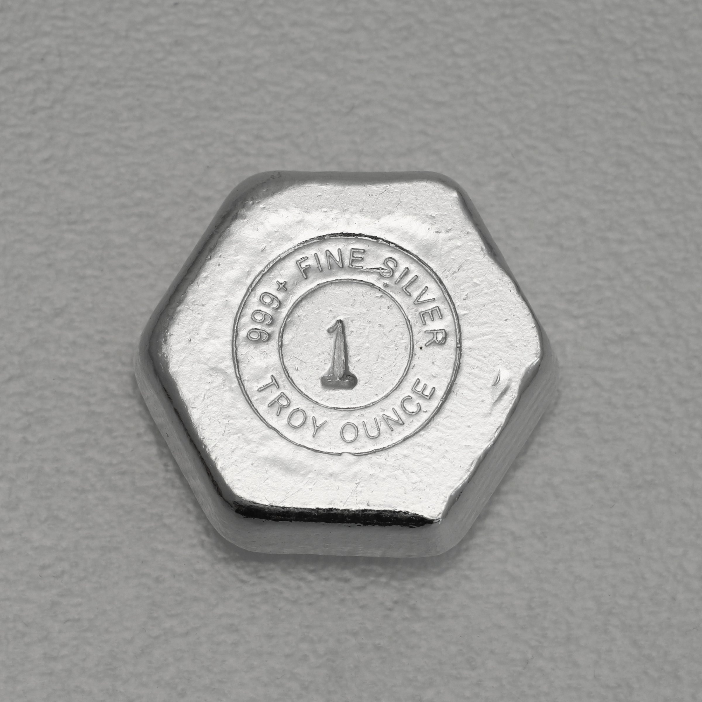Silber 3-D Barren "Peace Emblem" 1oz, gegossen - Detailansicht 1