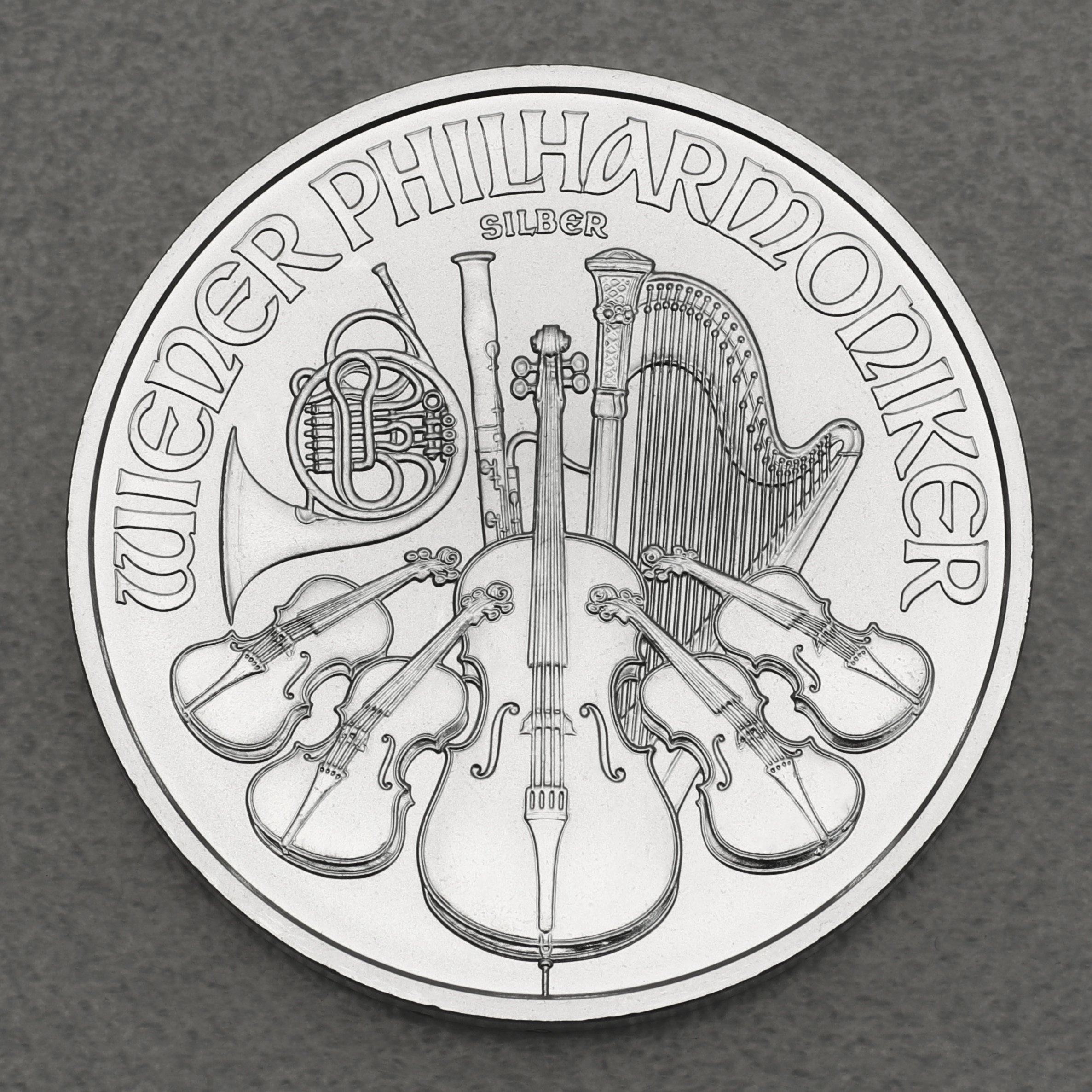 Silbermünze 20 x 1oz "Wiener Philharmoniker" verschiedene Jahrgänge Tube diff. (Österreich) - Detailansicht 3