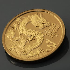 Goldmünze 1/4oz "Drache" 2024 Lunar III – Year of the Dragon (Australien) - Miniaturansicht 5