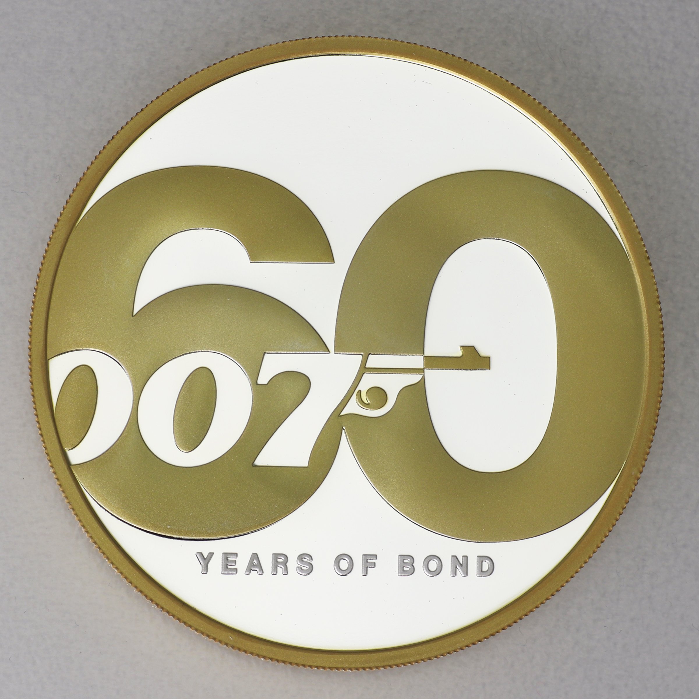 Silbermünze 2oz "James Bond 007" 2022 (PP/vergol.) 60 Years of James Bond (Tuvalu) - Hauptansicht