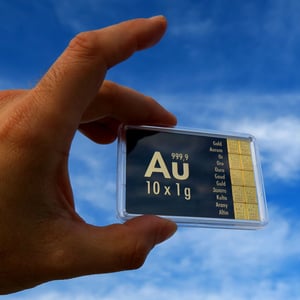 Goldtafel 10 x 1g "Au International" (Motivbox) - Miniaturansicht 3
