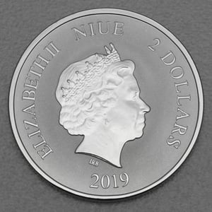 Silbermünze 1oz "Green Dragon" 2019 Celestial Animals (Niue) - Miniaturansicht 2