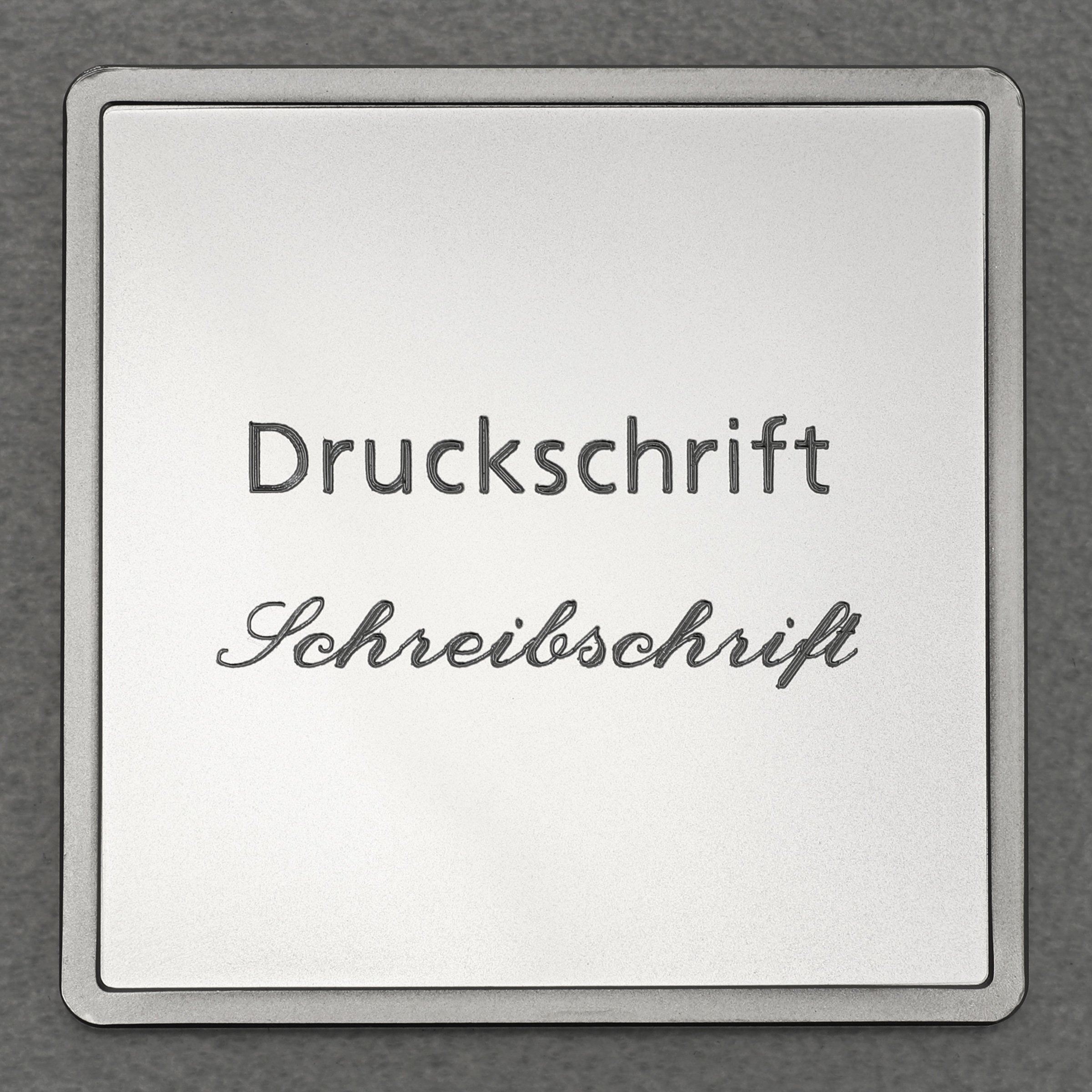 Silberbarren 1oz "Ihre Wunsch-Fotogravur" quadratisch - Detailansicht 3