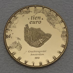 Goldmünze 10 Euro "Grachtengordel" 2012 (Niederlande) - Hauptansicht