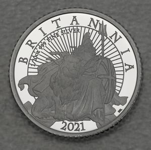Silbermünzen "Britannia" 2021 (PP) Set – 6-teilig (Großbritannien) - Miniaturansicht 8