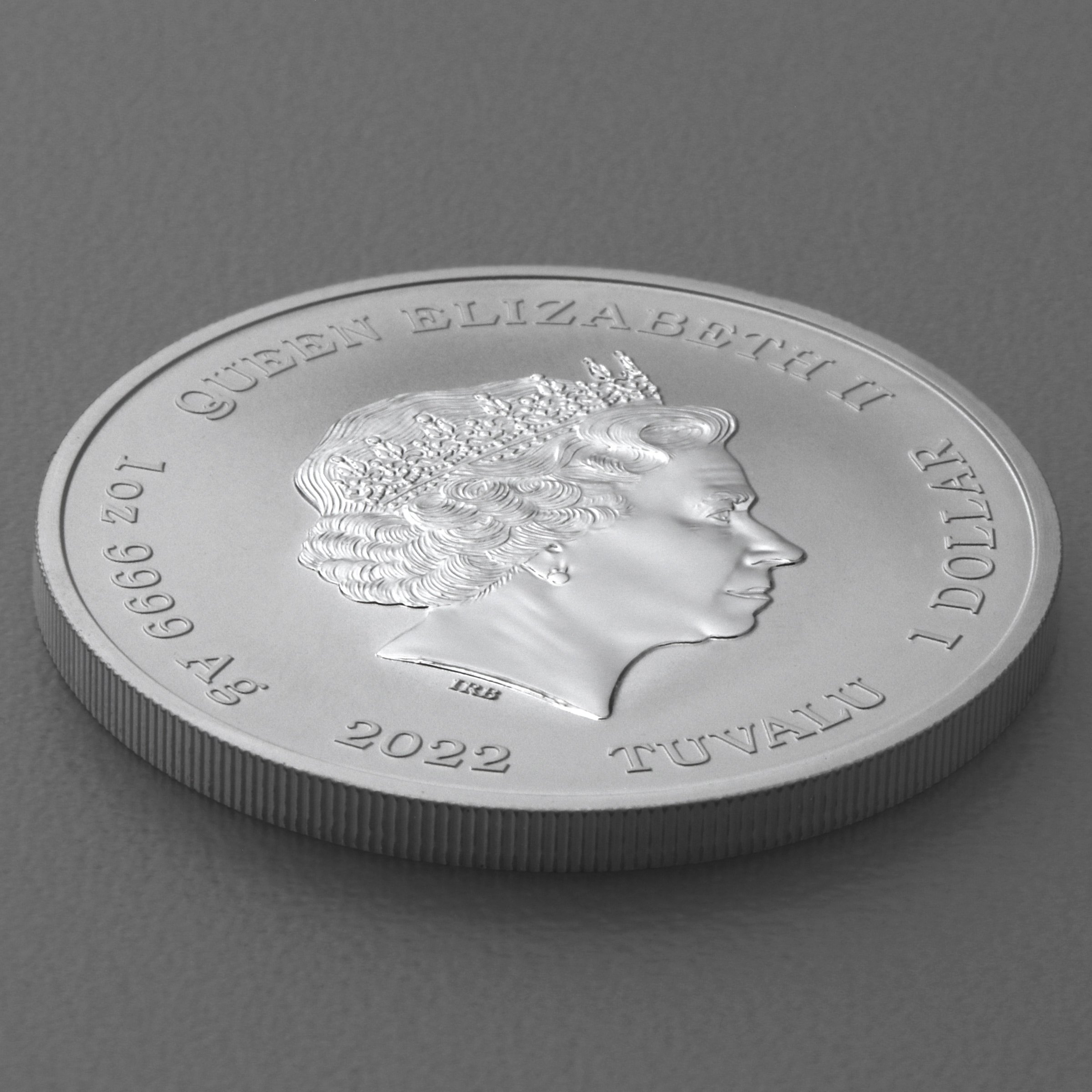 Silbermünze 1oz "Simpsons Season s Greetings" 2022 (koloriert) The Simpsons (Tuvalu) - Detailansicht 3