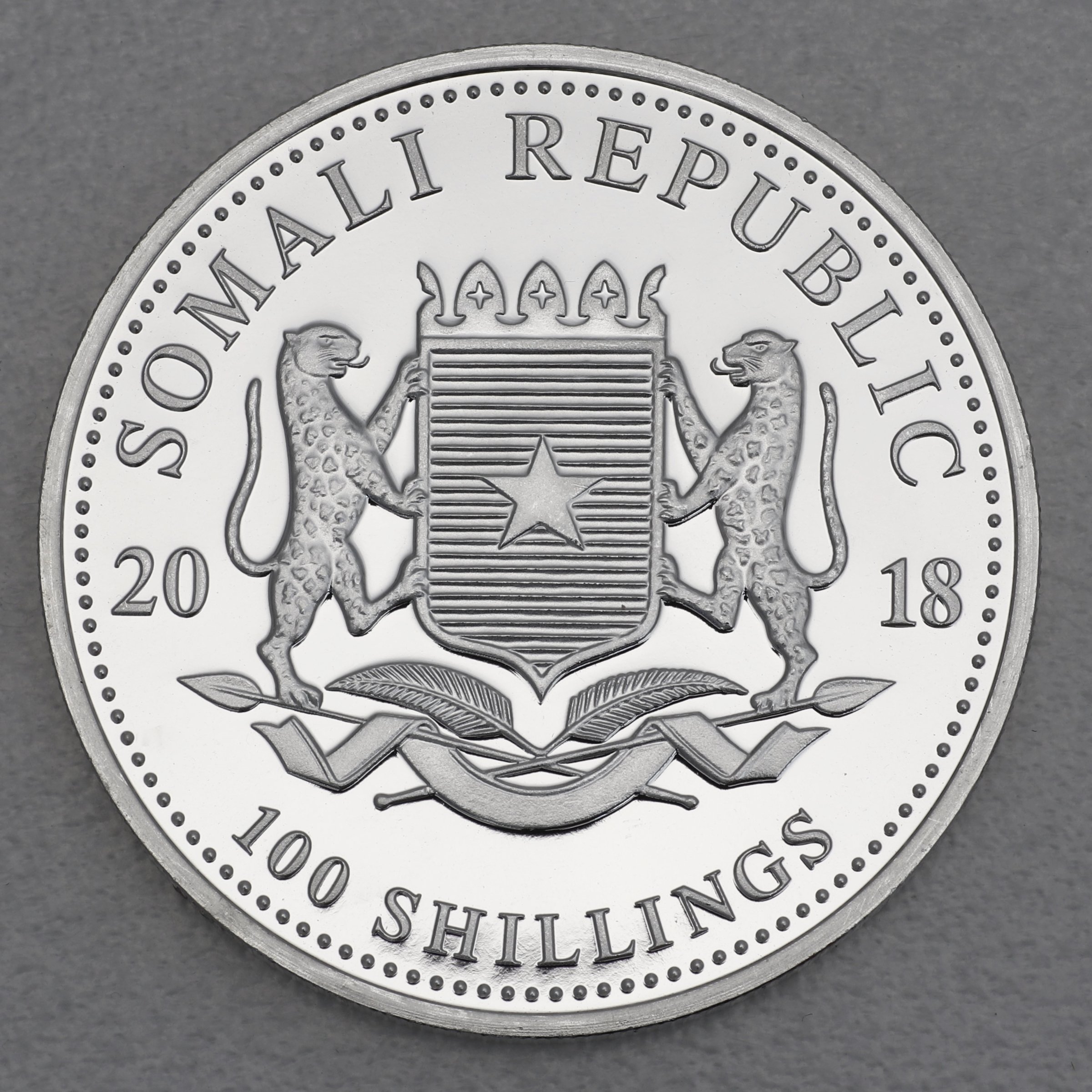 Silbermünze 1oz "Elefant" 2018 (vergoldet) African Wildlife (Somalia) - Detailansicht 1