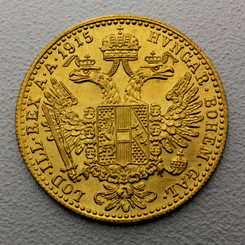 Goldmünze 50 x "1 Dukat" Tube (Österreich) - Detailansicht 2