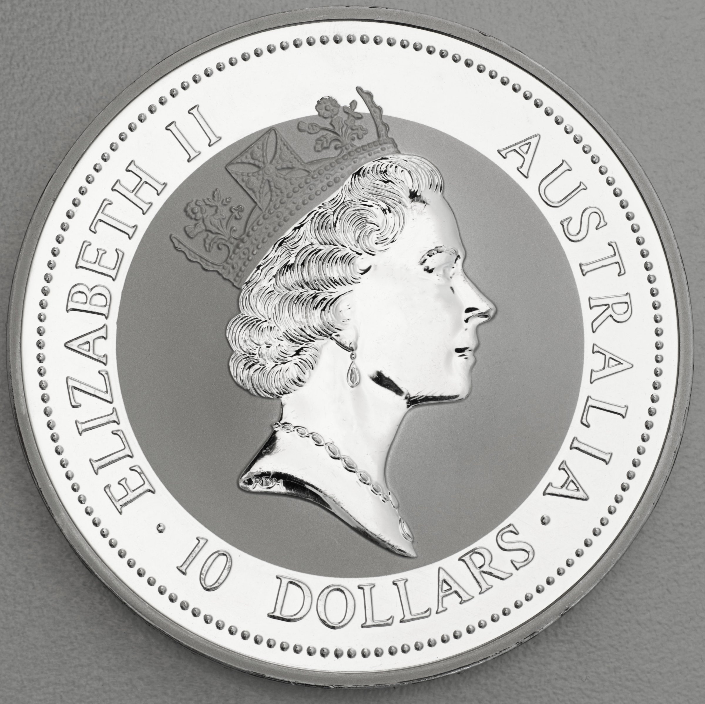 Silbermünze 10oz "Kookaburra" 1997 (Australien) - Detailansicht 1