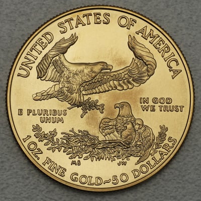 Goldmünze 1oz "American Eagle" 2021 Type 1 - altes Design (USA) - Miniaturansicht 2