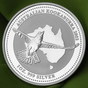 Silbermünze 1oz "Kookaburra" 2002 (Australien) - Miniaturansicht 5
