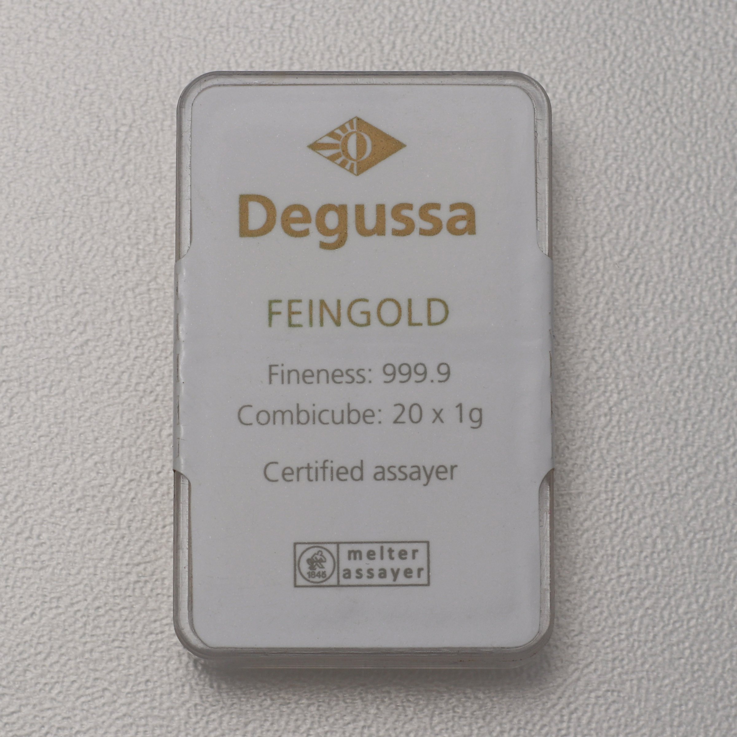 Goldbarren 20x 1g DEGUSSA Combicube - Detailansicht 1