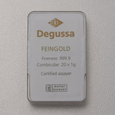 Goldbarren 20x 1g DEGUSSA Combicube - Miniaturansicht 2