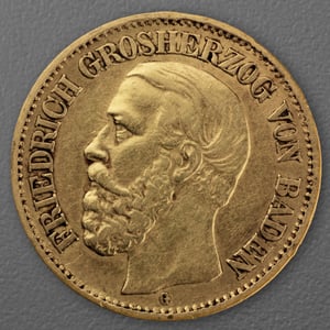 Goldmünze 10 Mark "Friedrich I." 1880-G J.186 (Baden) - Hauptansicht