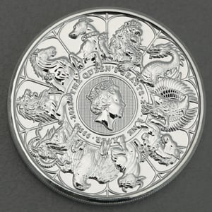 Silbermünze 2oz "Completer Coin" 2021 The Queen s Beasts diff. (Großbritannien) - Hauptansicht