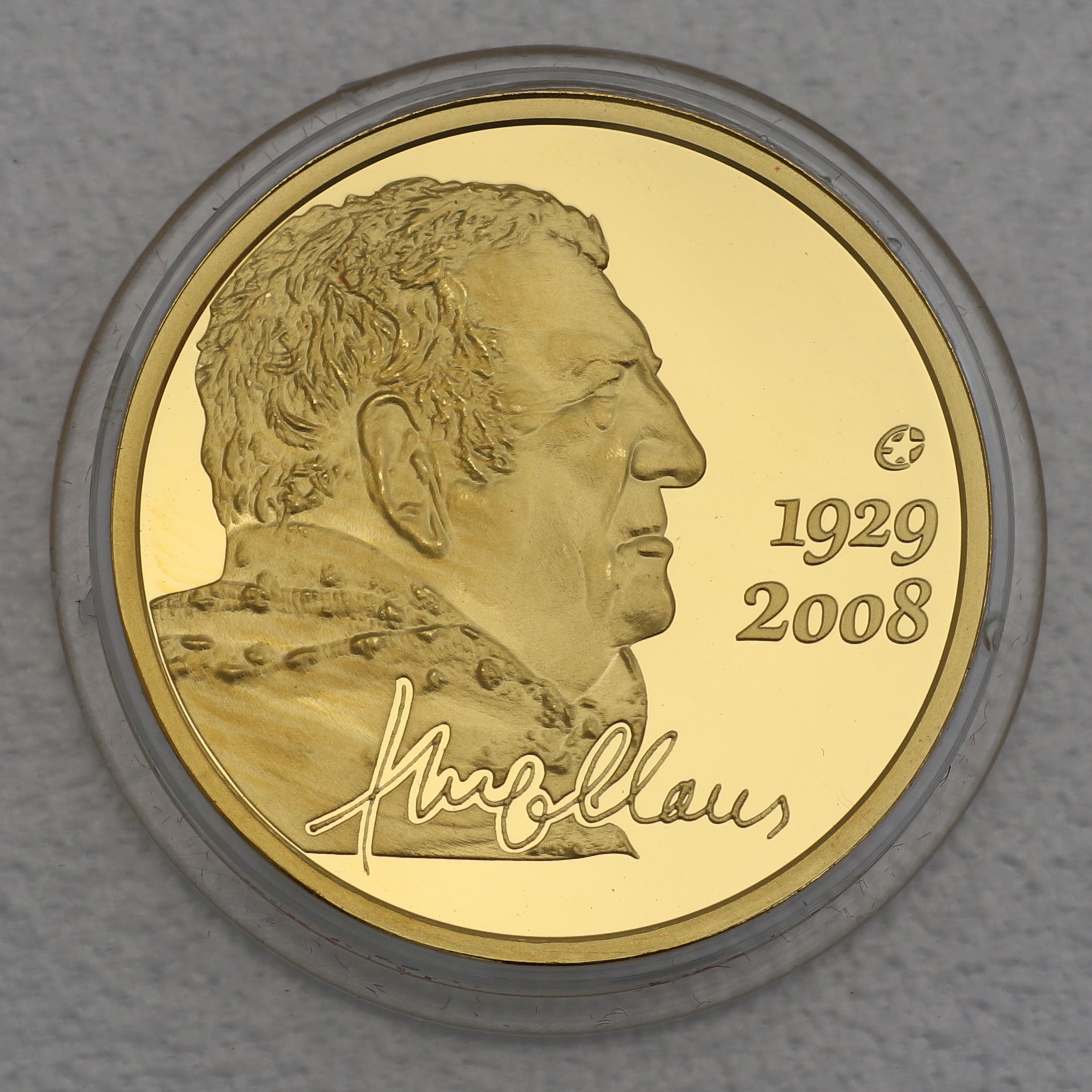 Goldmünze 50 Euro "Hugo Claus" 2013 (Belgien) - Hauptansicht