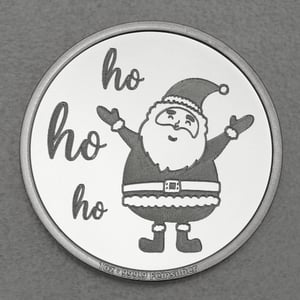 Silbermedaille 1oz "Weihnachtsmann - Ho Ho Ho" Gravurmedaille - Hauptansicht