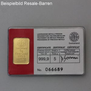 Goldbarren 5g "Resale" (div. Hersteller) - Miniaturansicht 6