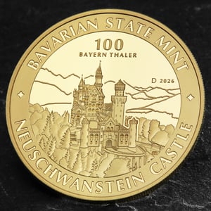 Gold 1oz "Schloss Neuschwanstein" 2026 Bayern Thaler (Deutschland) - Miniaturansicht 5