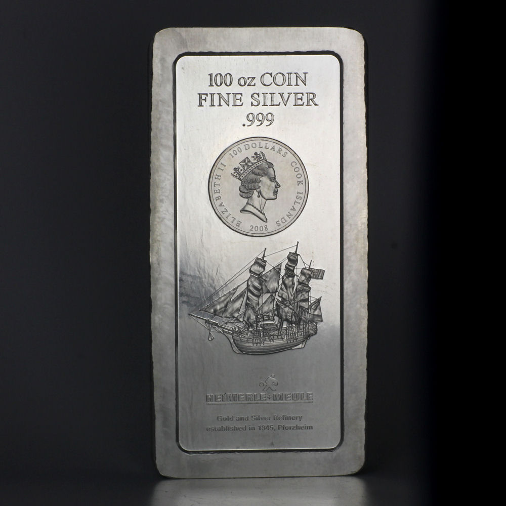 Silber Münzbarren 100oz "H+M/Cook Islands" - Detailansicht 1