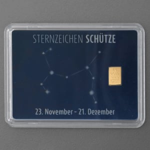 Goldbarren 1g "Sternzeichen: Schütze" (Flip) - Miniaturansicht 3