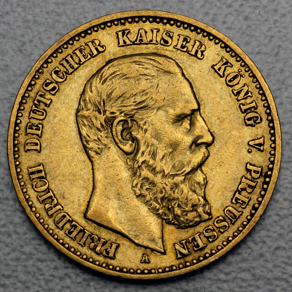 Goldmünze 10 Mark "Friedrich III." (Preußen) - Hauptansicht
