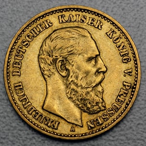 Goldmünze 10 Mark "Friedrich III." (Preußen) - Hauptansicht