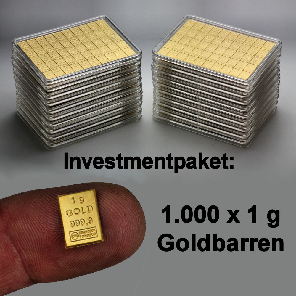 Investmentpaket (20x 50g Goldtafel) - Detailansicht 2