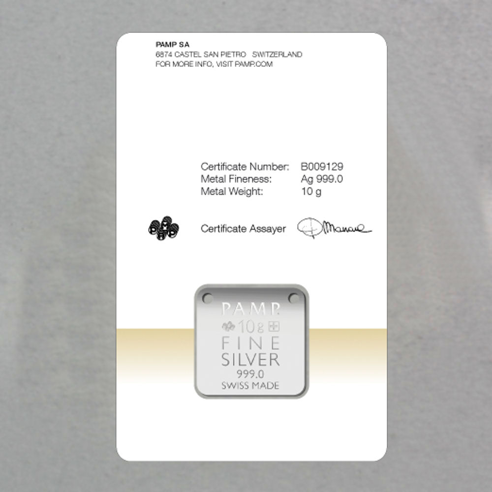 Silber-Schmuckbarren 10g "Bear/Bär" PAMP - Detailansicht 5